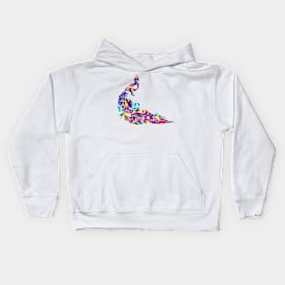 Peacock Abstract Kids Hoodie